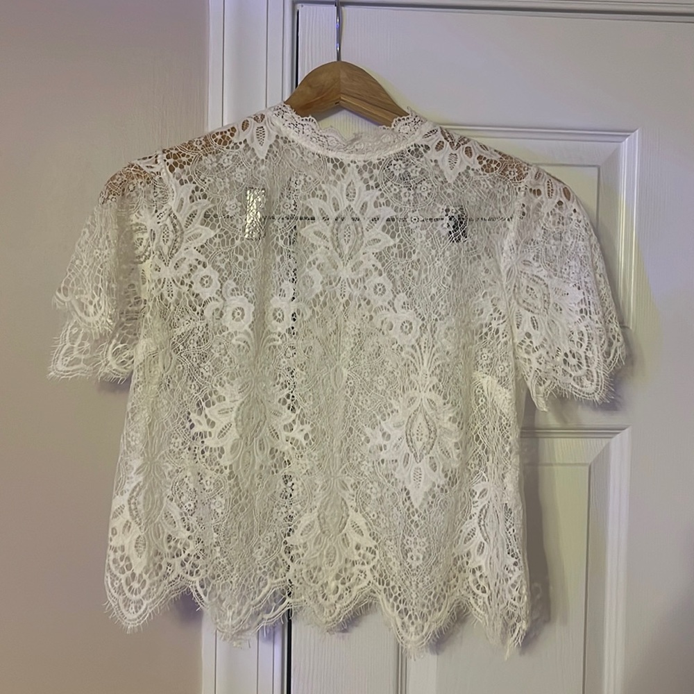 forever, 21 white lace shirt